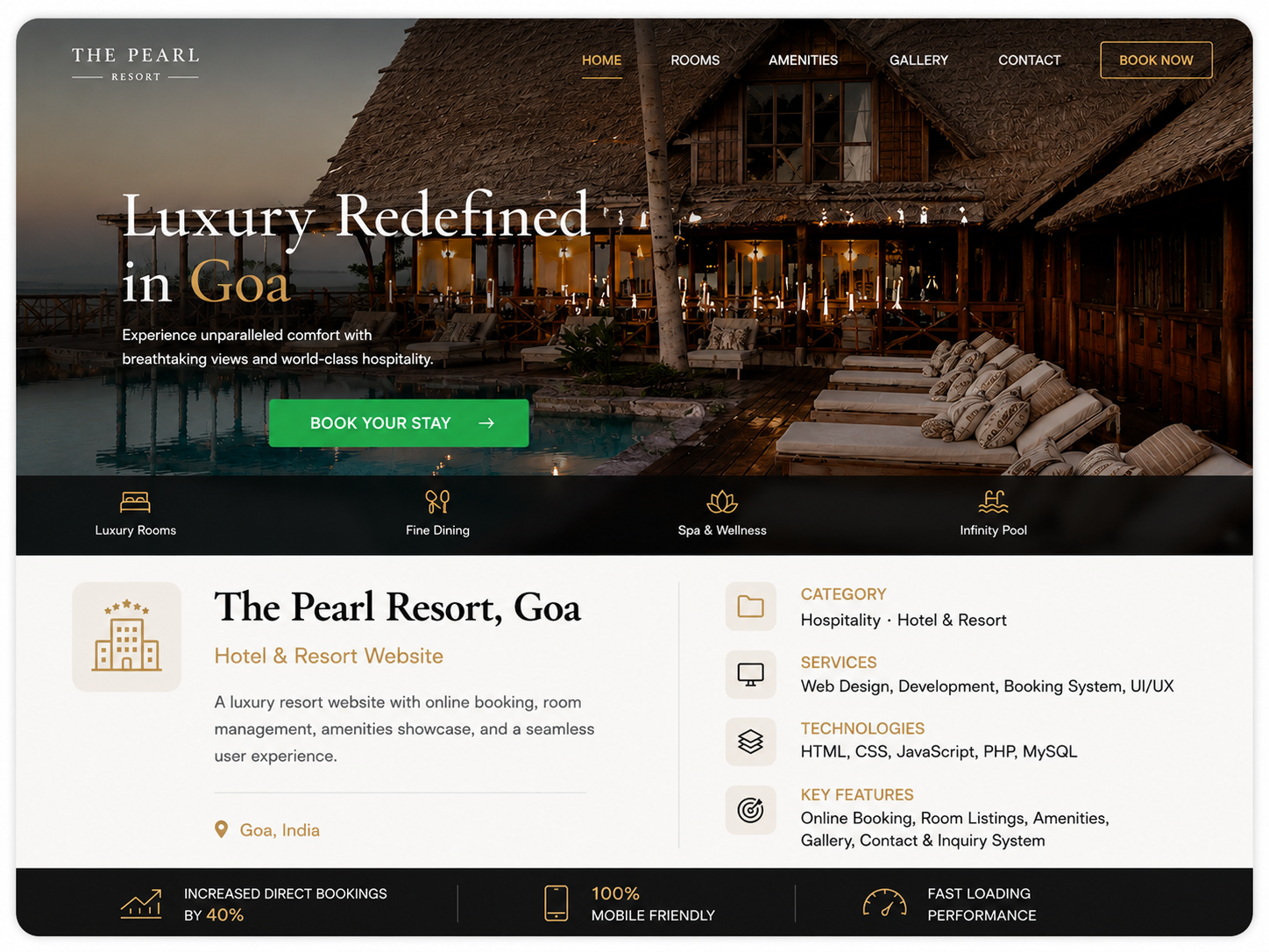 Lumière & Co. - Luxury Resort Website